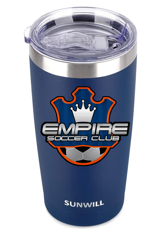 20 oz insulated navy tumbler